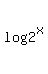 log%282%5Ex%29