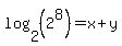 log%282+%2C%282%5E8%29%29=+x%2By
