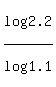 log%282.2%29%2Flog%281.1%29