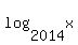 log%282014%2C+x%29