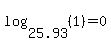 log%2825.93%2C+%281%29%29+=+0