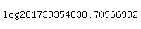 log%28261739354838.70966992%29