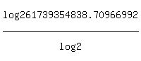 log%28261739354838.70966992%29%2Flog%282%29