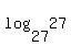 log%2827%2C27%29