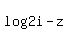 log%282i-z%29
