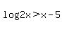 log%282x%29%3Ex-5