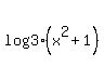 log%283%28x%5E2%2B1%29%29