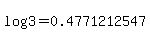 log%283%29=0.4771212547