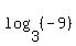 log%283%2C%28-9%29%29
