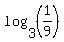 log%283%2C%281%2F9%29%29