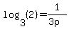 log%283%2C%282%29%29=1%2F%283p%29