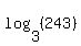 log%283%2C%28243%29%29