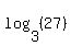 log%283%2C%2827%29%29