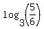 log%283%2C%285%2F6%29%29