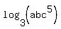 log%283%2C%28abc%5E5%29%29