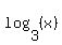 log%283%2C%28x%29%29