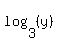 log%283%2C%28y%29%29