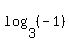 log%283%2C+%28-1%29%29