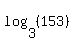 log%283%2C+%28153%29%29