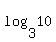 log%283%2C10%29
