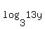 log%283%2C13y%29