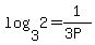 log%283%2C2%29+=+1%2F%283P%29