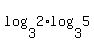 log%283%2C2%29log%283%2C5%29