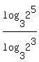 log%283%2C2%5E5%29%2Flog%283%2C2%5E3%29