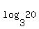 log%283%2C20%29