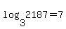 log%283%2C2187%29+=+7