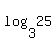 log%283%2C25%29