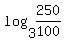 log%283%2C250%2F100%29