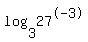 log%283%2C27%5E-3%29