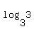 log%283%2C3%29