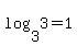 log%283%2C3%29+=+1