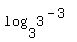 log%283%2C3%5E%28-3%29%29