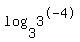 log%283%2C3%5E-4%29