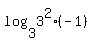 log%283%2C3%5E2%28-1%29%29