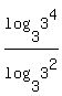 log%283%2C3%5E4%29%2Flog%283%2C3%5E2%29