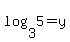 log%283%2C5%29+=+y
