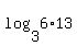 log%283%2C6%2A13%29