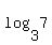 log%283%2C7%29