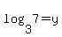 log%283%2C7%29=y