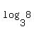 log%283%2C8%29