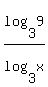log%283%2C9%29%2Flog%283%2Cx%29