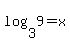 log%283%2C9%29=x