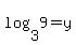 log%283%2C9%29=y