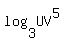 log%283%2CUV%5E5%29