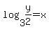 log%283%2Cy%2F2%29=x