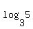 log%283+%2C5%29